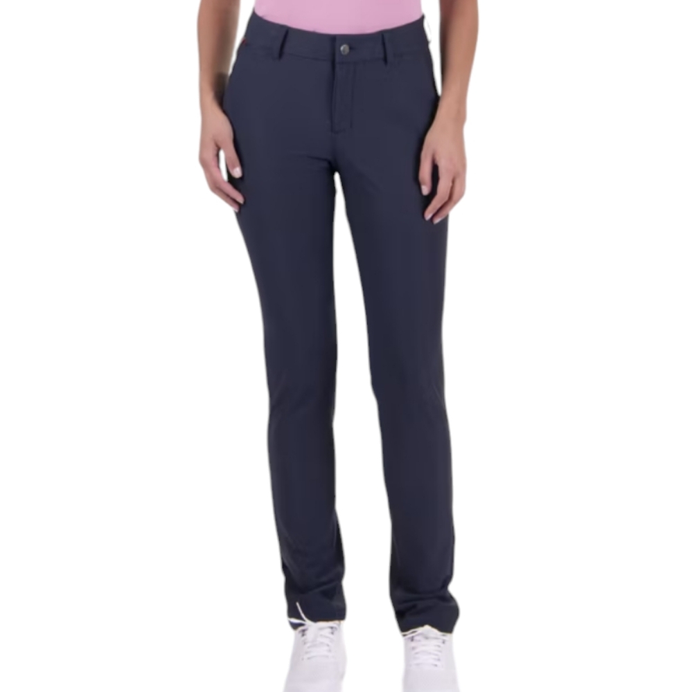 Kjus Womens Navy Blue Technical Golf Pants Performance Stretch Size 36 Small